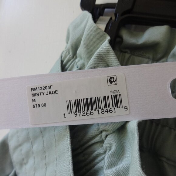 Steve Madden paper bag waist pants size M, 100% cotton, Misty Jade, NWT, soft - Picture 6 of 16
